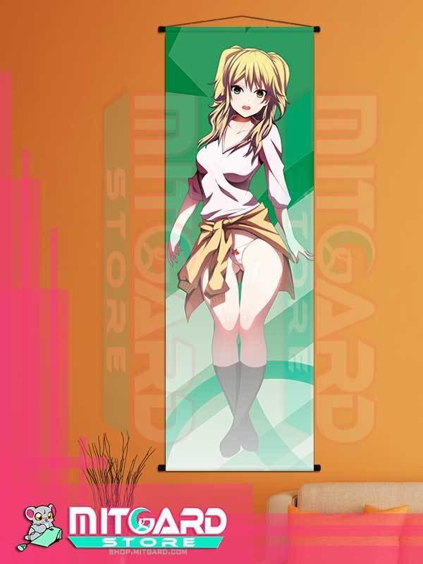 CITRUS Yuzu Aihara wall scroll fabric or Adhesive Vinyl poster - Fabric poster WITH plastic pole / 50cm x 150cm - 1